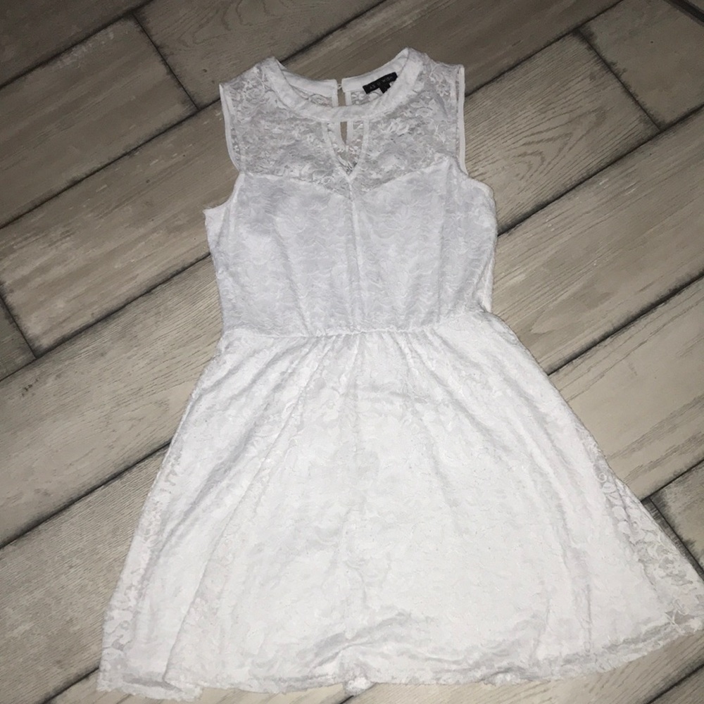 As U Wish Large White Lace Dress
